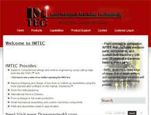 Tablet Screenshot of imtec-inc.com